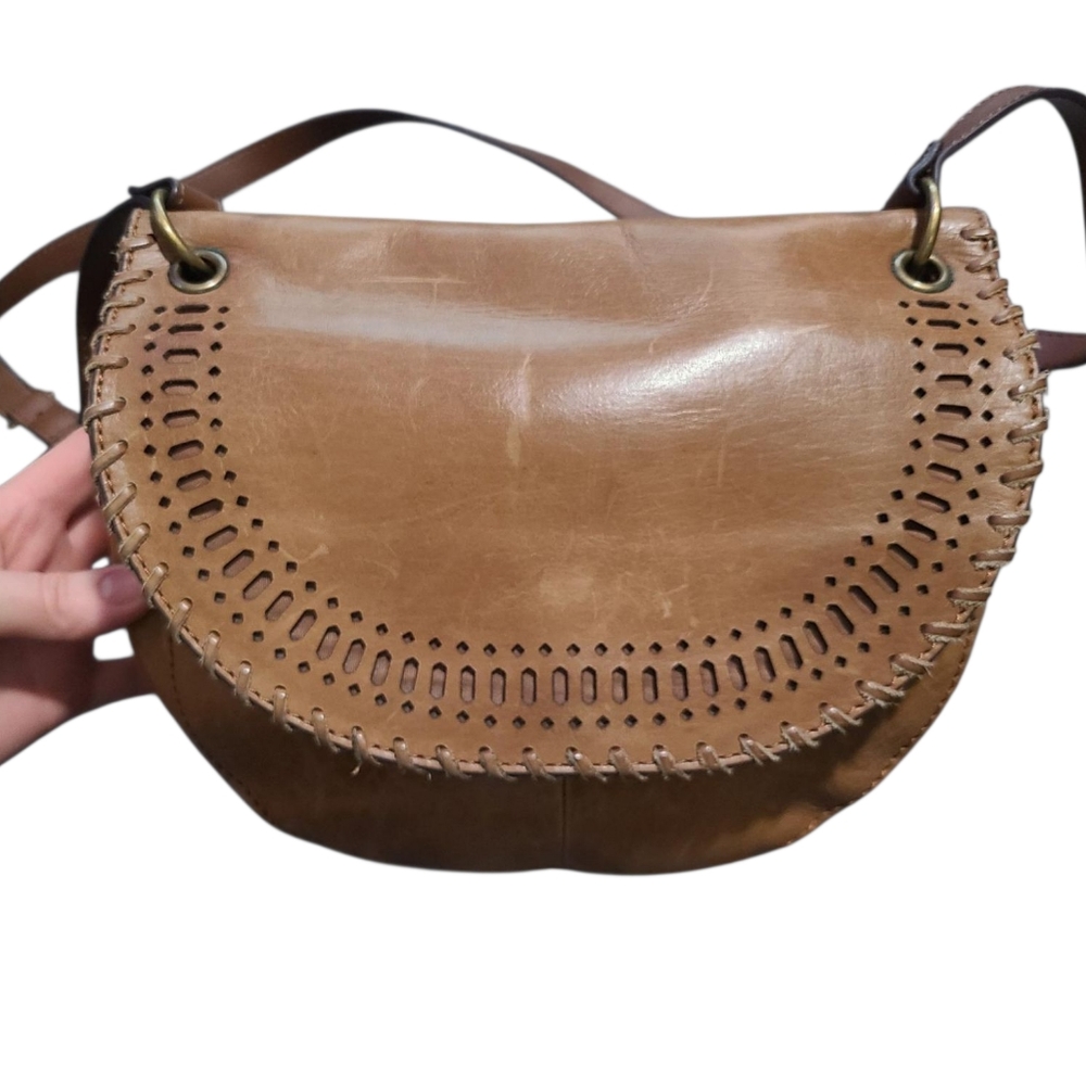 Clark's Vintage Leather Saddle Bag Crossbody